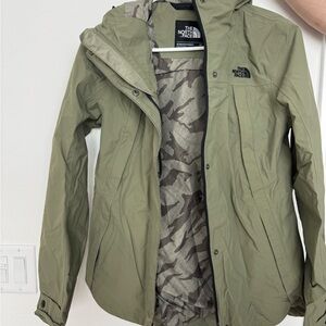 The North Face Sage Green Hooded Jacket